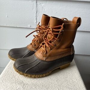 Bean Boots LL Bean Brown and Black Duck Boots